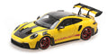 MINICHAMPS - PORSCHE 911 GT3RS - 2024 - 1:18 - YELLOW WITH WEISSACH PACKAGE