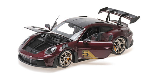 MINICHAMPS - PORSCHE 911 GT3RS - 2024 - 1:18 - PURPLE WITH GOLD WHEELS