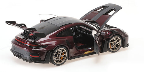 MINICHAMPS - PORSCHE 911 GT3RS - 2024 - 1:18 - PURPLE WITH GOLD WHEELS