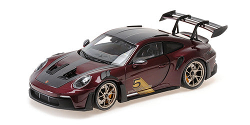 MINICHAMPS - PORSCHE 911 GT3RS - 2024 - 1:18 - PURPLE WITH GOLD WHEELS