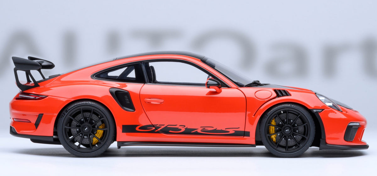 AUTOART - PORSCHE 911 ( 991.2 ) GT3 RS WEISSACH PACKAGE - LAVAORANGE - OVP - 1:18