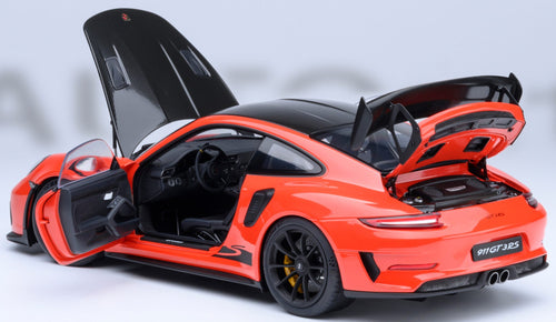 AUTOART - PORSCHE 911 ( 991.2 ) GT3 RS WEISSACH PACKAGE - LAVAORANGE - OVP - 1:18
