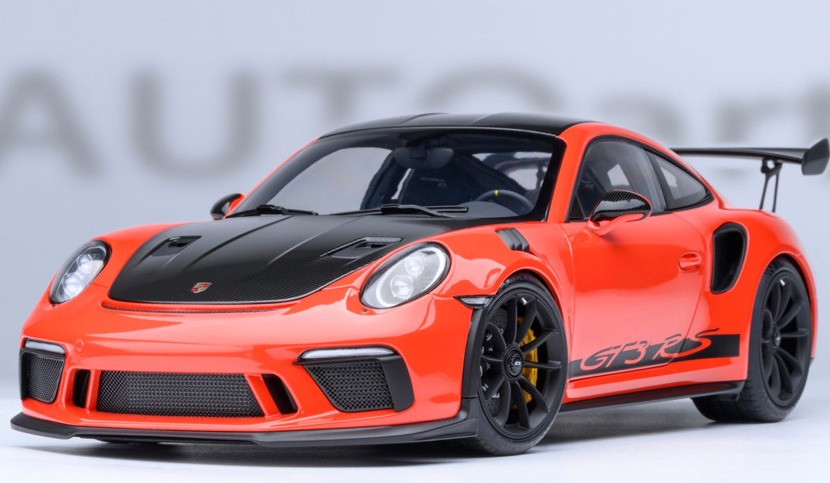 AUTOART - PORSCHE 911 ( 991.2 ) GT3 RS WEISSACH PACKAGE - LAVAORANGE - OVP - 1:18
