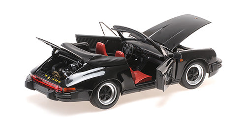 MINICHAMPS - PORSCHE 911 CARRERA 3.2 CABRIOLET - 1983 - 1:18 - BLACK