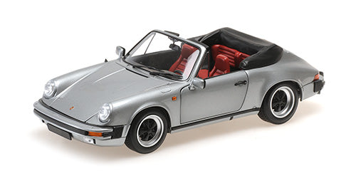 MINICHAMPS - PORSCHE 911 CARRERA 3.2 CABRIOLET - 1983 - 1:18 - SILBER METALLIC