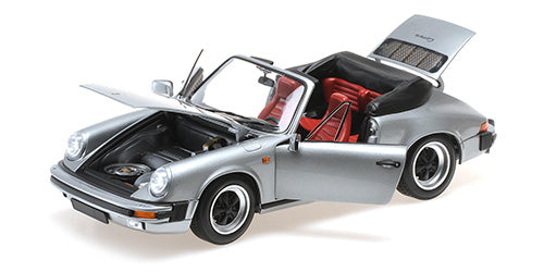 MINICHAMPS - PORSCHE 911 CARRERA 3.2 CABRIOLET - 1983 - 1:18 - SILBER METALLIC