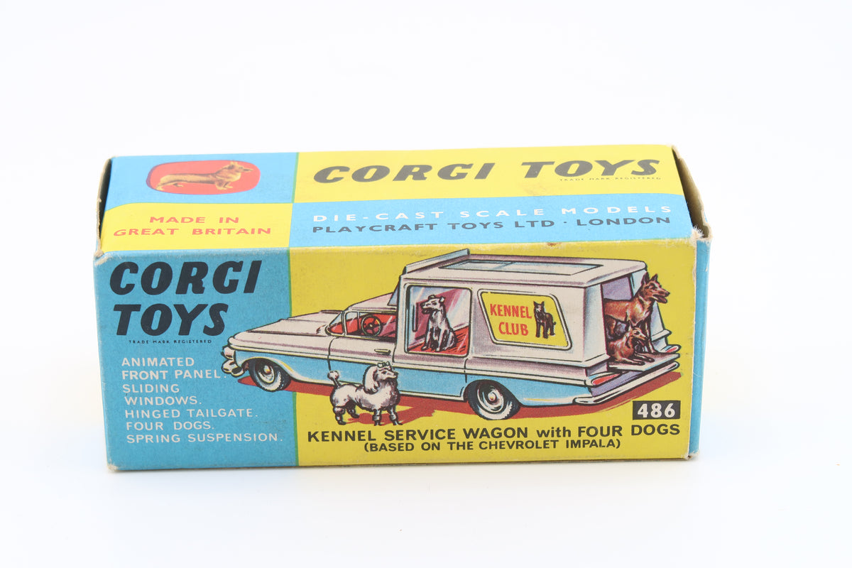 CORGI TOYS 486 - CHEVROLET IMPALA KENNEL SERVICE - 1967 - OVP - 1:43