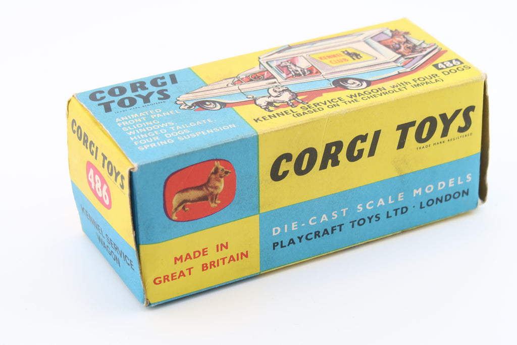 CORGI TOYS 486 - CHEVROLET IMPALA KENNEL SERVICE - 1967 - OVP - 1:43