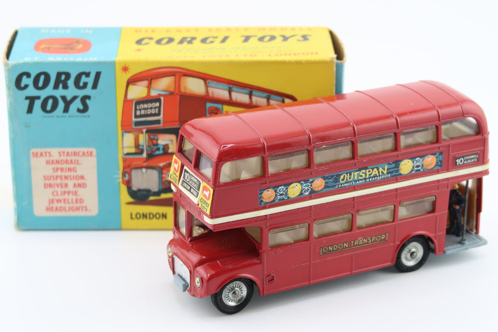 CORGI TOYS 468 - LONDON TRANSPORT ROUTEMASTER BUS - 1964 - OVP