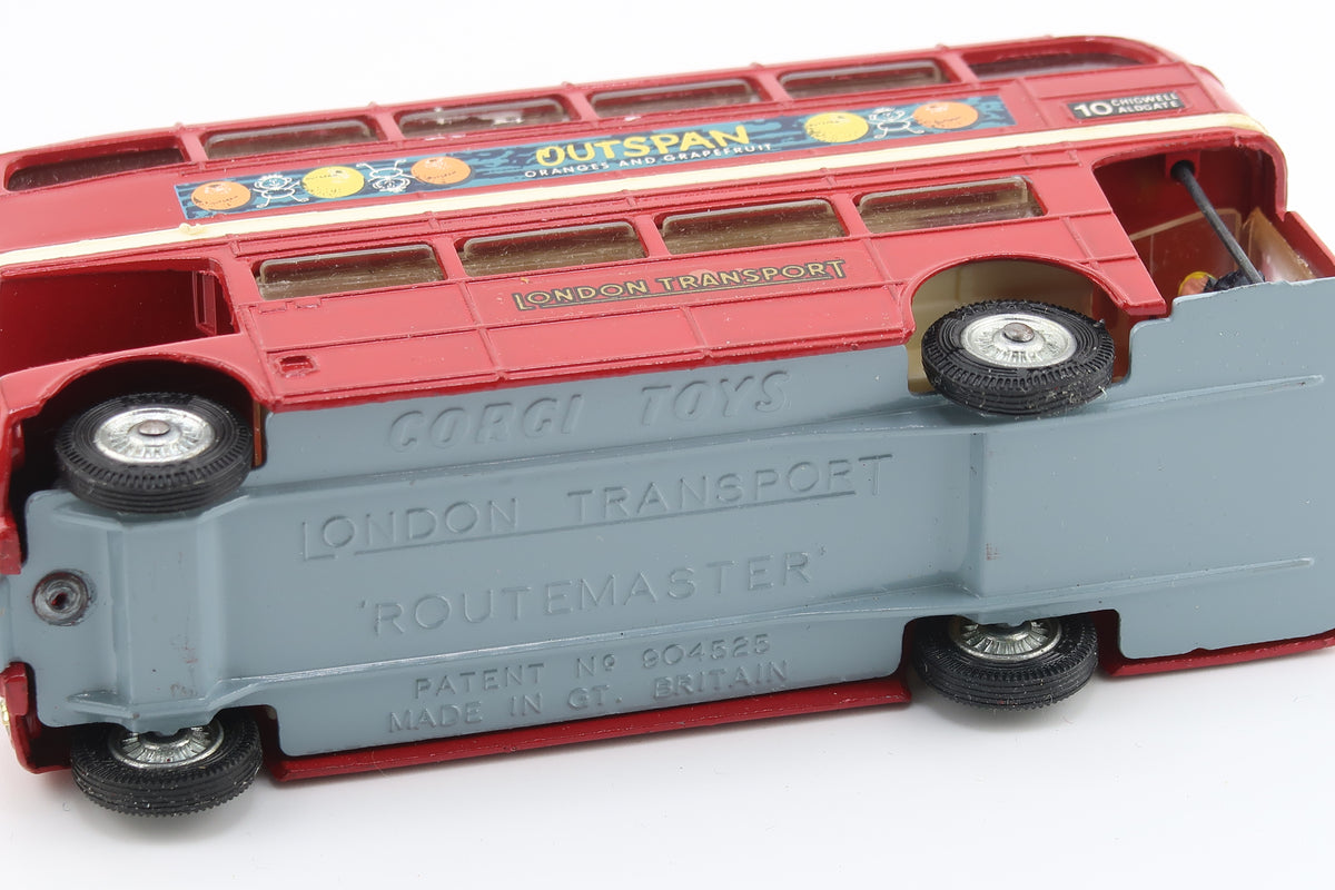 CORGI TOYS 468 - LONDON TRANSPORT ROUTEMASTER BUS - 1964 - OVP