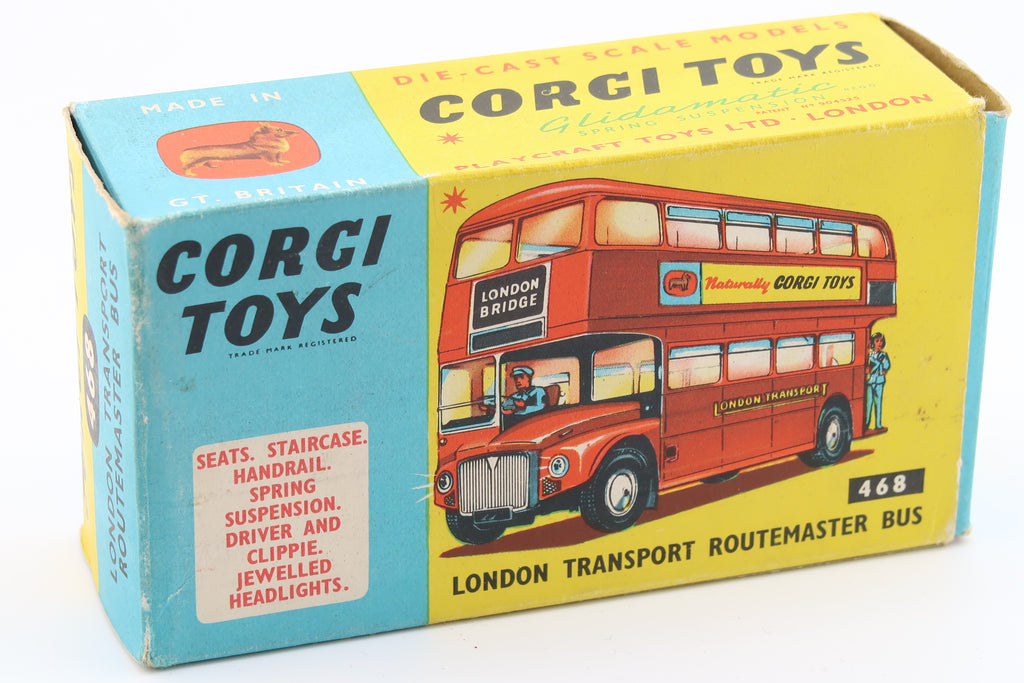 CORGI TOYS 468 - LONDON TRANSPORT ROUTEMASTER BUS - 1964 - OVP