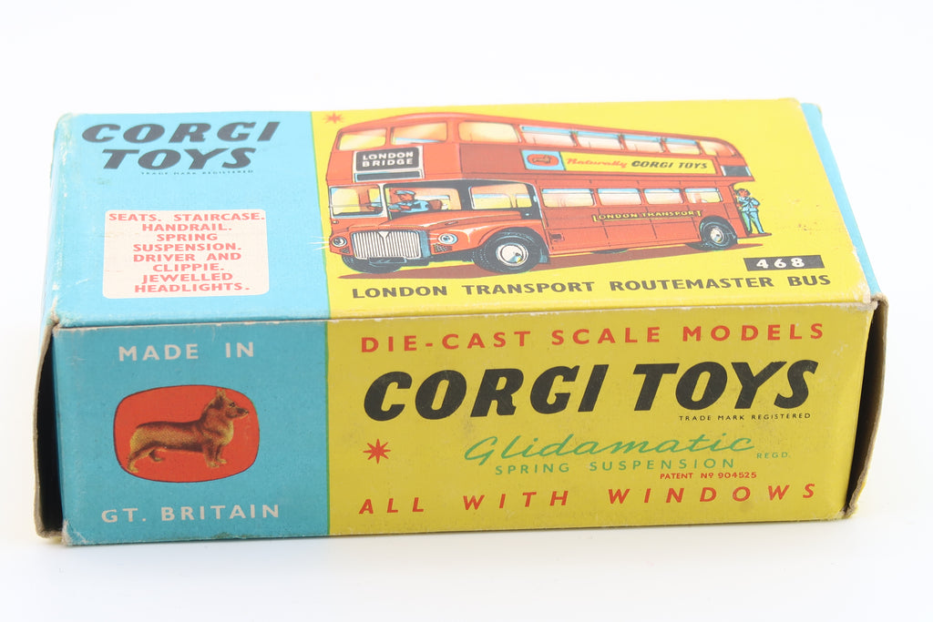 CORGI TOYS 468 - LONDON TRANSPORT ROUTEMASTER BUS - 1964 - OVP