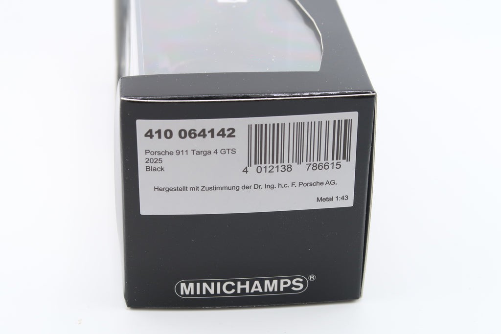 MINICHAMPS - PORSCHE 911 TARGA 4 GTS - 2025 - 1:43 - SCHWARZ