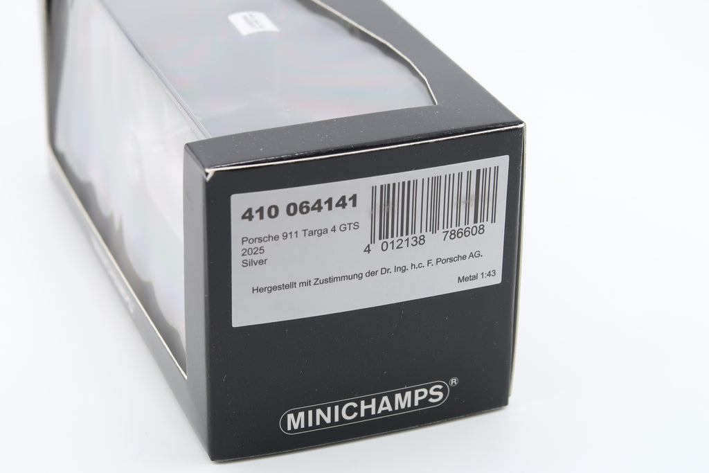 MINICHAMPS - PORSCHE 911 TARGA 4 GTS - 2025 - 1:43 - SILBERMETALLIC