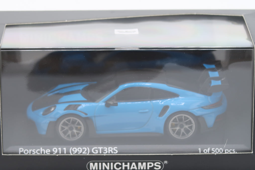 MINICHAMPS - PORSCHE 911 GT3RS - 2023 - 1:43 - RIVIERABLAU MIT WEISSACH PAKET