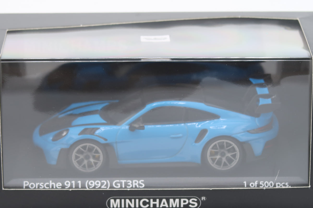 MINICHAMPS - PORSCHE 911 GT3RS - 2023 - 1:43 - RIVIERABLAU MIT WEISSACH PAKET