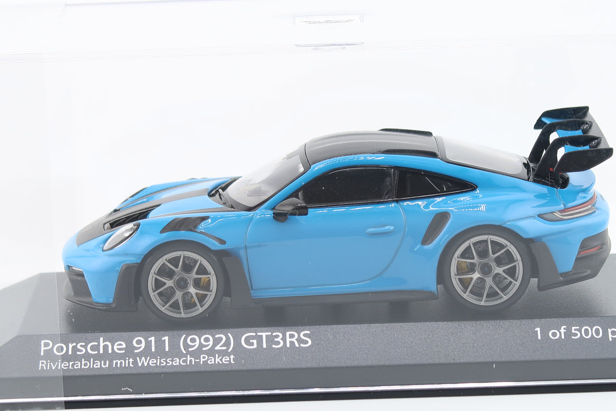 MINICHAMPS - PORSCHE 911 GT3RS - 2023 - 1:43 - RIVIERABLAU MIT WEISSACH PAKET