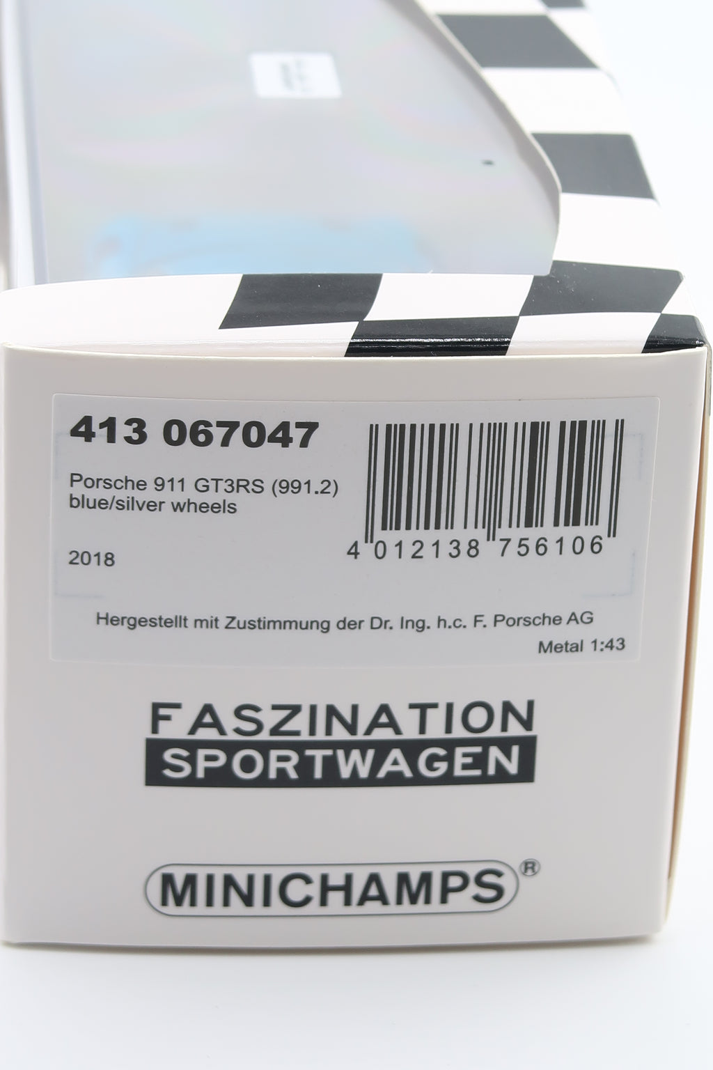 MINICHAMPS - PORSCHE 911 GT3RS ( 991.2 ) - 2018 - 1:43 - MIAMIBLAU