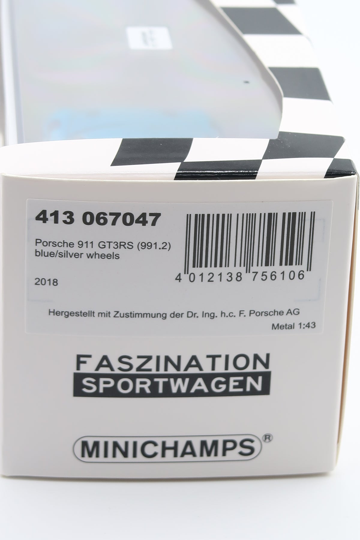 MINICHAMPS - PORSCHE 911 GT3RS ( 991.2 ) - 2018 - 1:43 - MIAMIBLAU