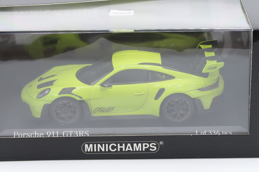 MINICHAMPS - PORSCHE 911 GT3RS ( 992 ) - 2023 - 1:43 - ACIDGRÜN MIT WEISSACH PAKET