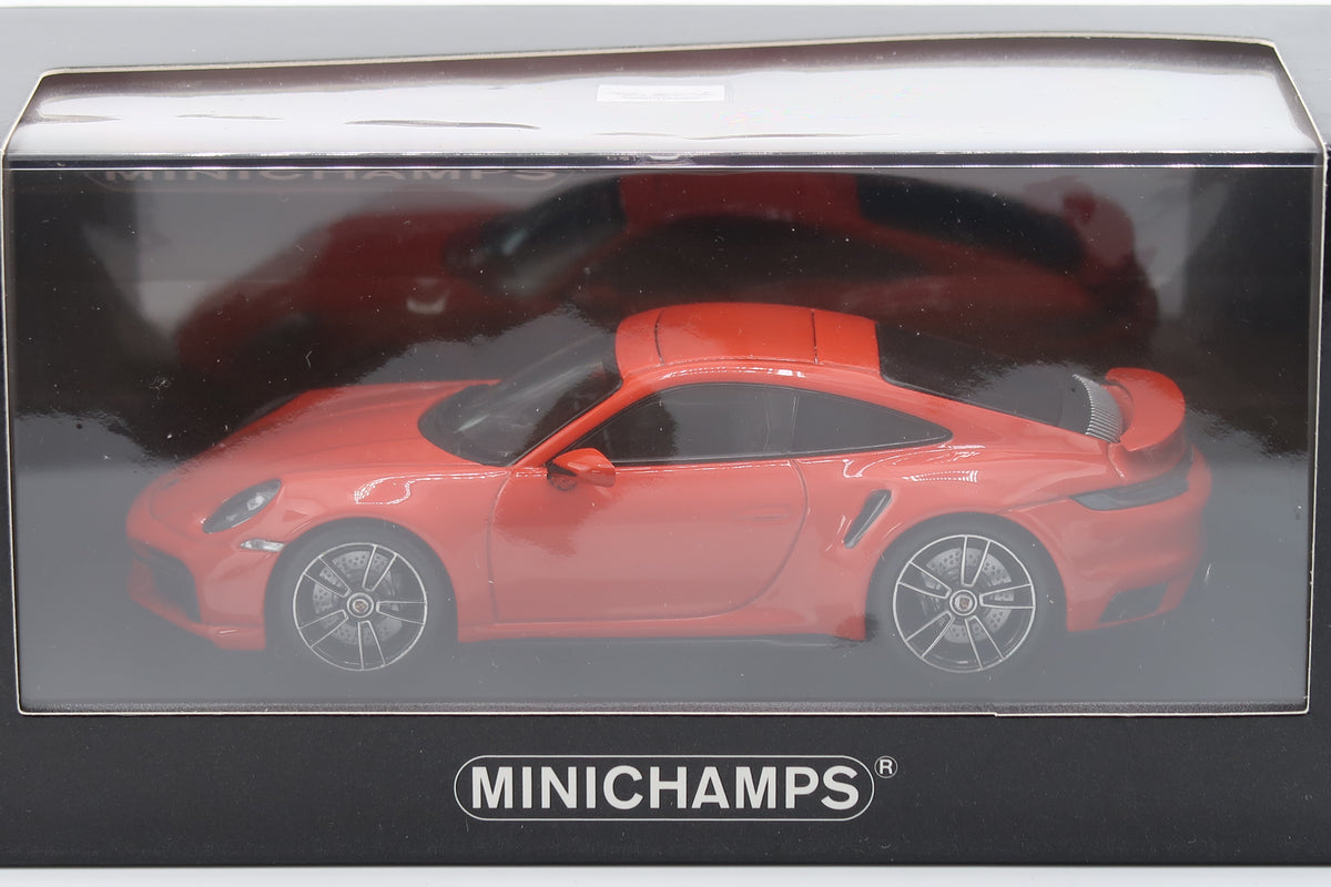 MINICHAMPS - PORSCHE 911 TURBO S ( 992 ) - 2020 - 1:43 - LAVAORANGE