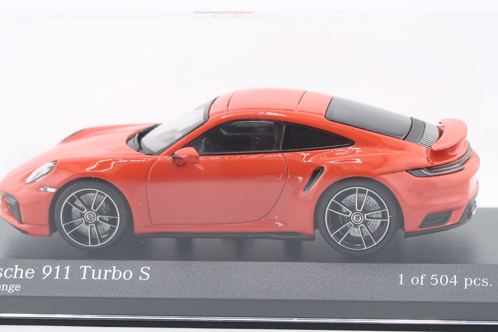 MINICHAMPS - PORSCHE 911 TURBO S ( 992 ) - 2020 - 1:43 - LAVAORANGE