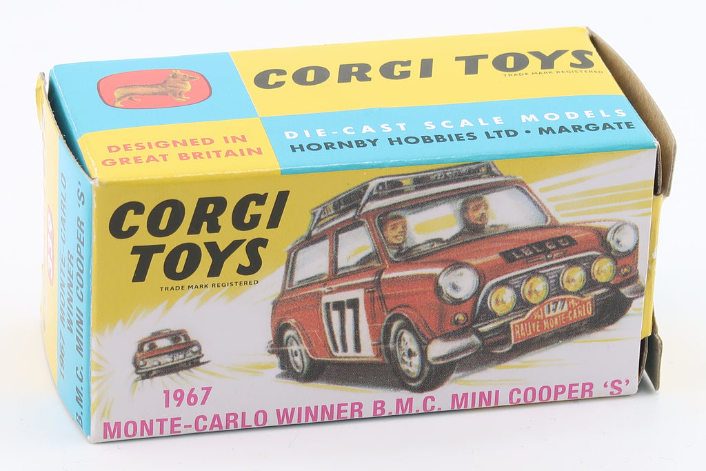 CORGI TOYS 339 - B.M.C. MINI COOPER S - RALLYE MONTE CARLO 1967 - OVP - RE_EDITION