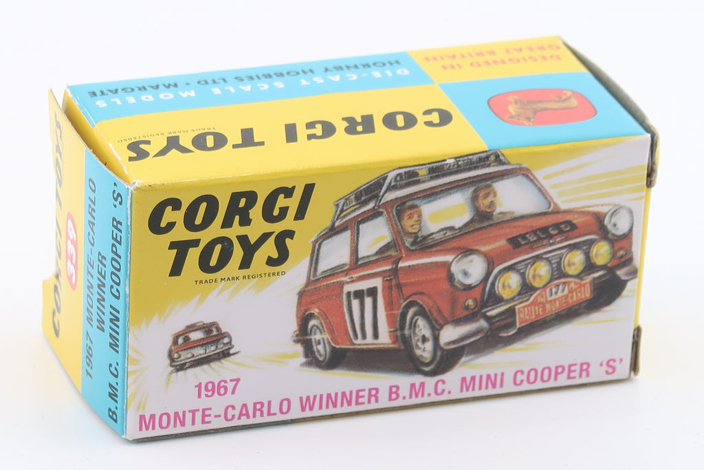 CORGI TOYS 339 - B.M.C. MINI COOPER S - RALLYE MONTE CARLO 1967 - OVP - RE_EDITION