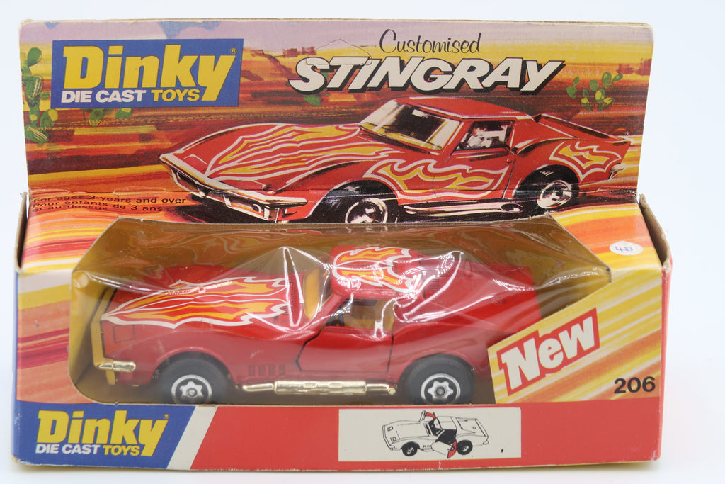 DINKY TOYS 206 - CHEVROLET CORVETTE CUSTOMISED - 1:43 - 1978 - OVP