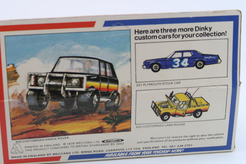 DINKY TOYS 206 - CHEVROLET CORVETTE CUSTOMISED - 1:43 - 1978 - OVP