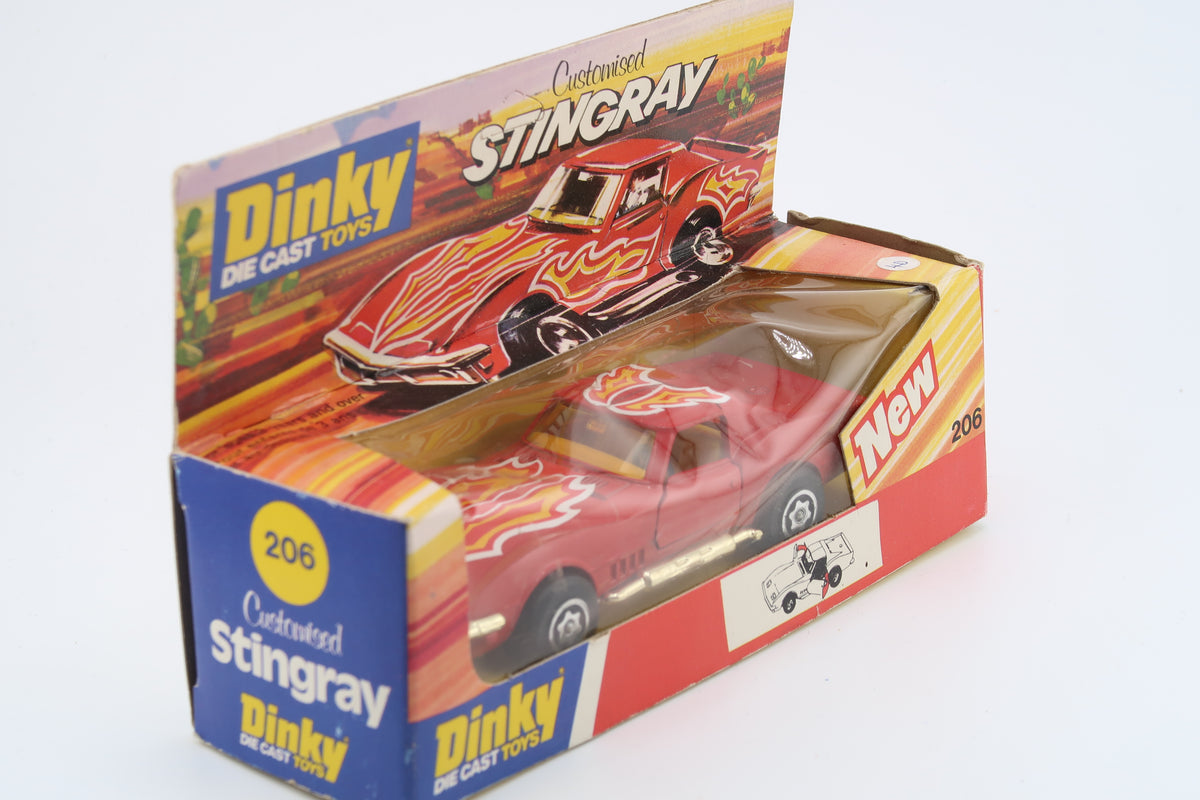DINKY TOYS 206 - CHEVROLET CORVETTE CUSTOMISED - 1:43 - 1978 - OVP