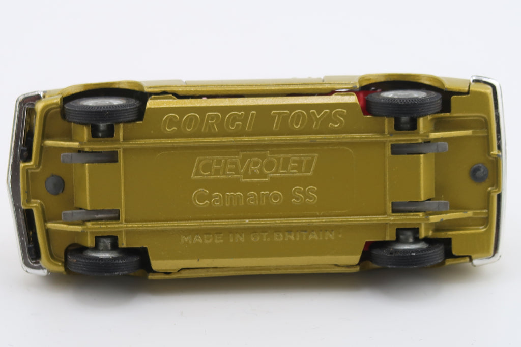 CORGI TOYS 338 - CHEVROLET CAMARO SS - GOLDEN JACKS - 1:43 - OVP - LEAFLET
