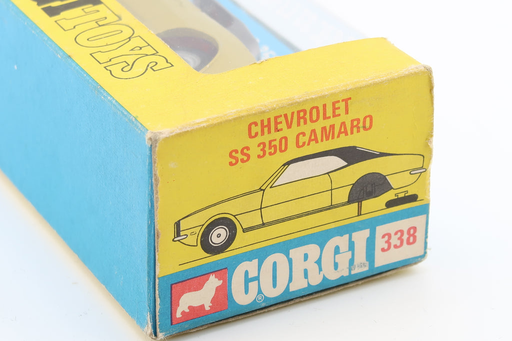 CORGI TOYS 338 - CHEVROLET CAMARO SS - GOLDEN JACKS - 1:43 - OVP - LEAFLET
