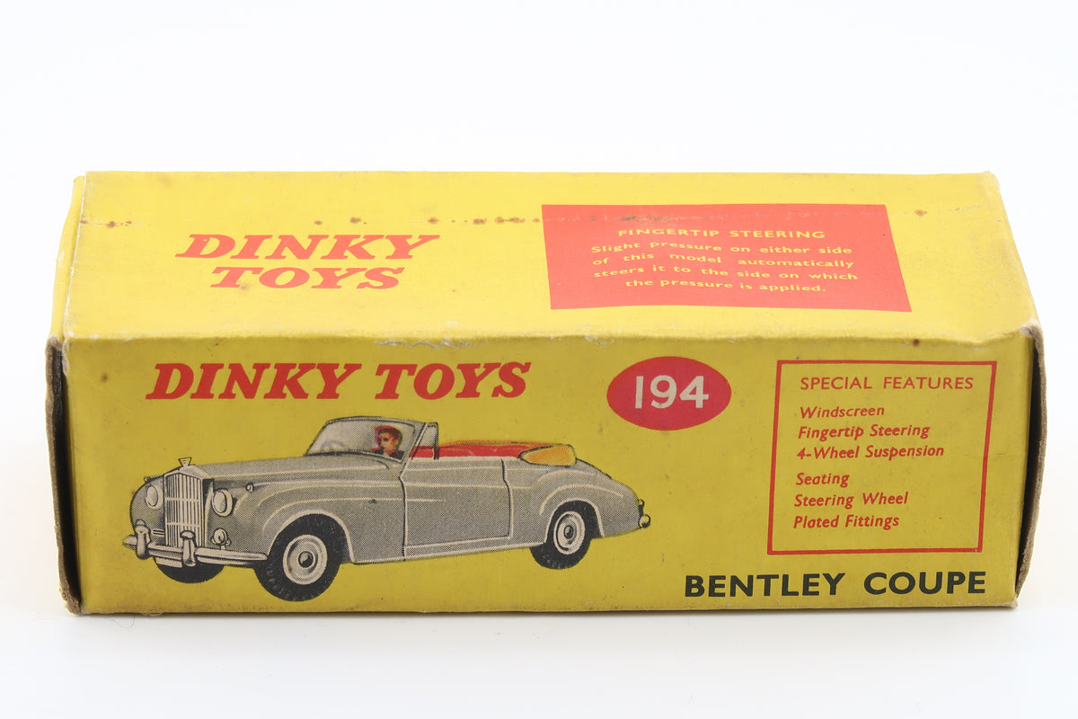DINKY TOYS 194 - BENTLEY CONVERTIBLE - 1:43 - 1961 - OVP
