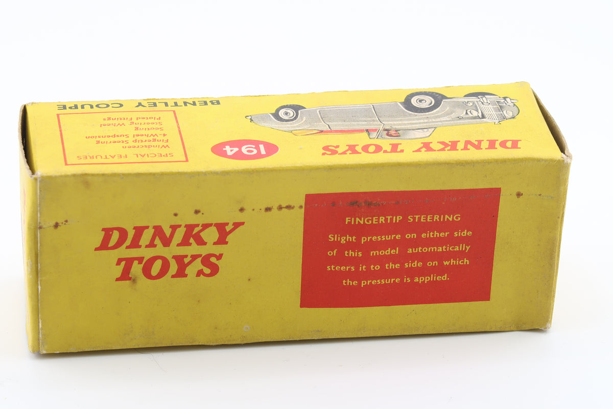 DINKY TOYS 194 - BENTLEY CONVERTIBLE - 1:43 - 1961 - OVP
