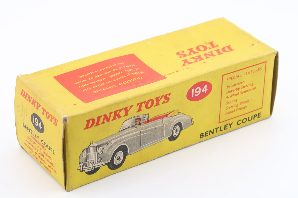 DINKY TOYS 194 - BENTLEY CONVERTIBLE - 1:43 - 1961 - OVP