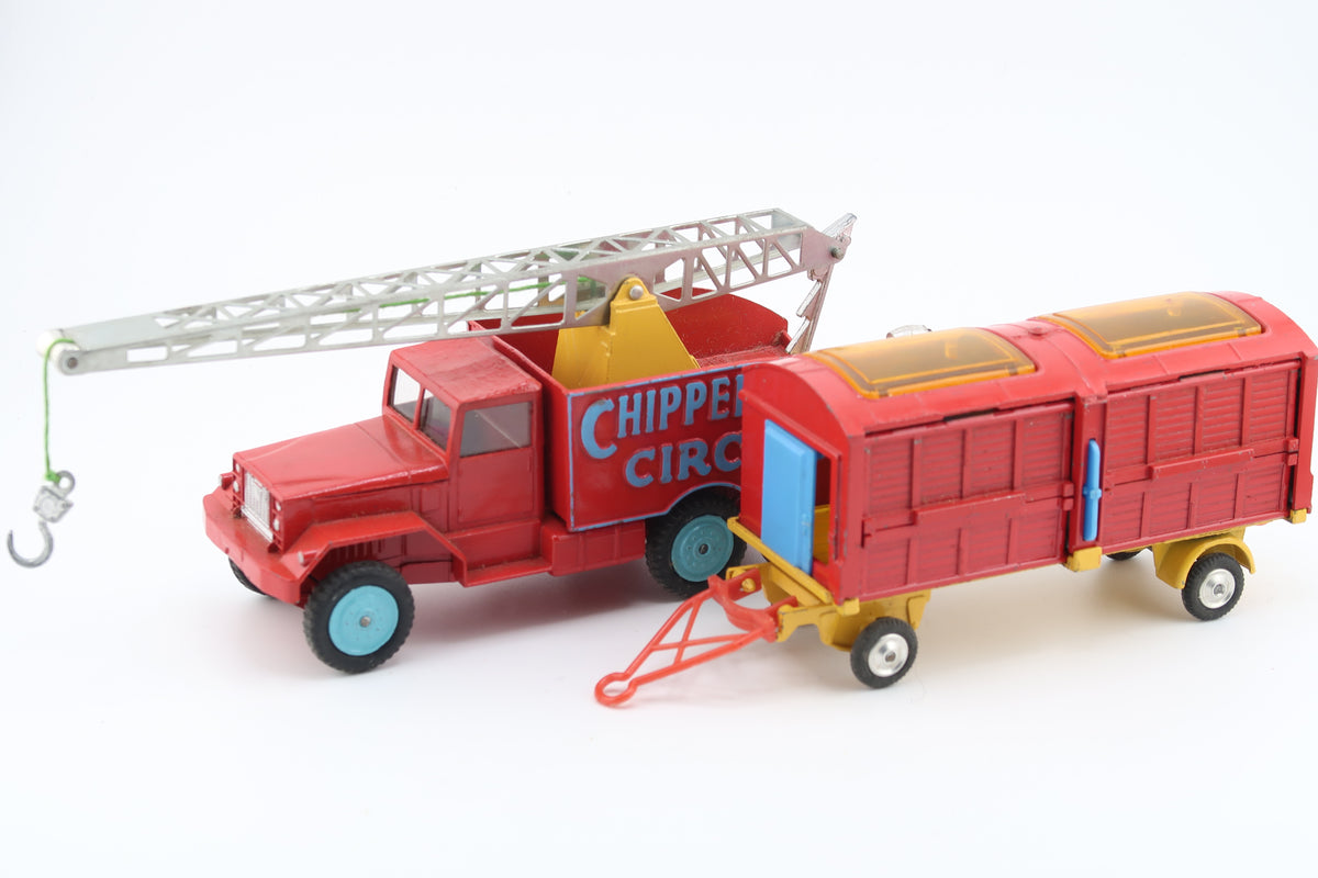CORGI TOYS GIFT SET 12 - CHIPPERFIELDS - CIRCUS CRANE & CAGE SET - 1961 - OVP