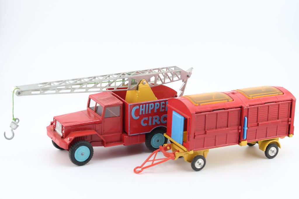 CORGI TOYS GIFT SET 12 - CHIPPERFIELDS - CIRCUS CRANE & CAGE SET - 1961 - OVP