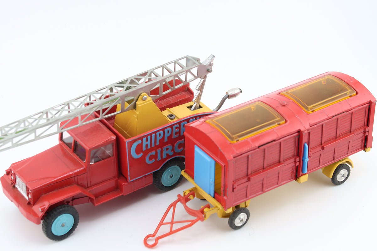 CORGI TOYS GIFT SET 12 - CHIPPERFIELDS - CIRCUS CRANE & CAGE SET - 1961 - OVP