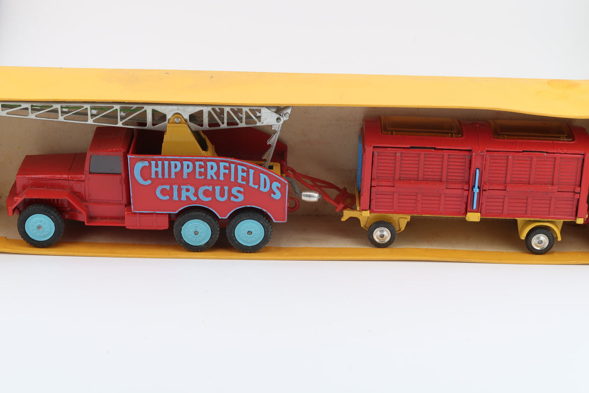 CORGI TOYS GIFT SET 12 - CHIPPERFIELDS - CIRCUS CRANE & CAGE SET - 1961 - OVP