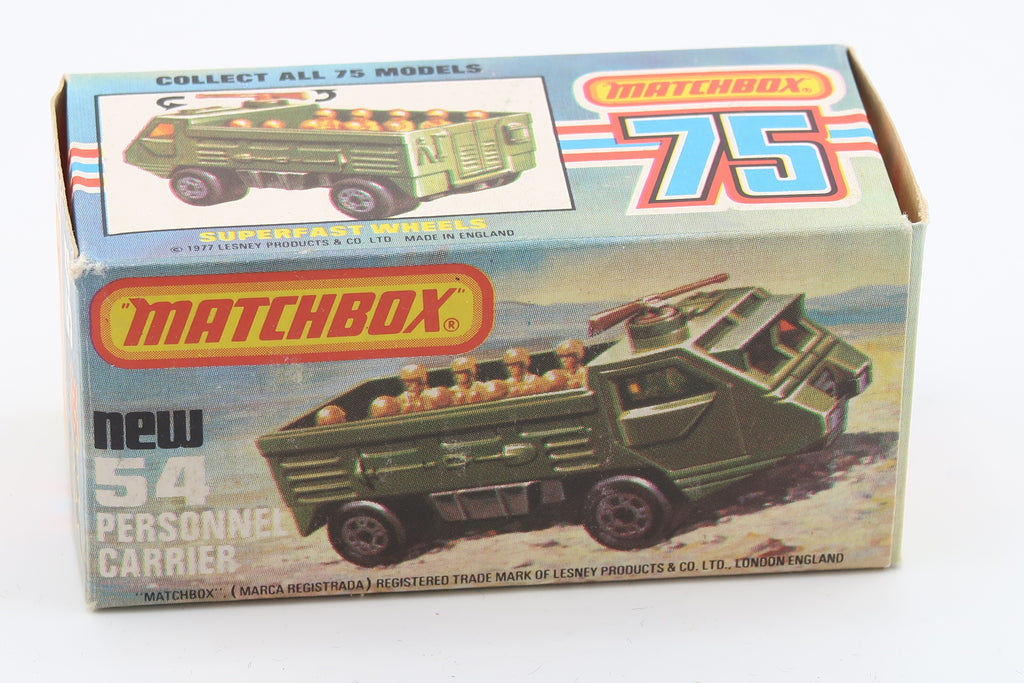 Matchbox Superfast 54 Military Carrier 1976