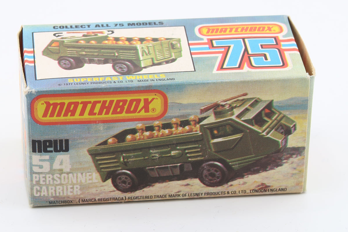 Matchbox Superfast 54 Military Carrier 1976