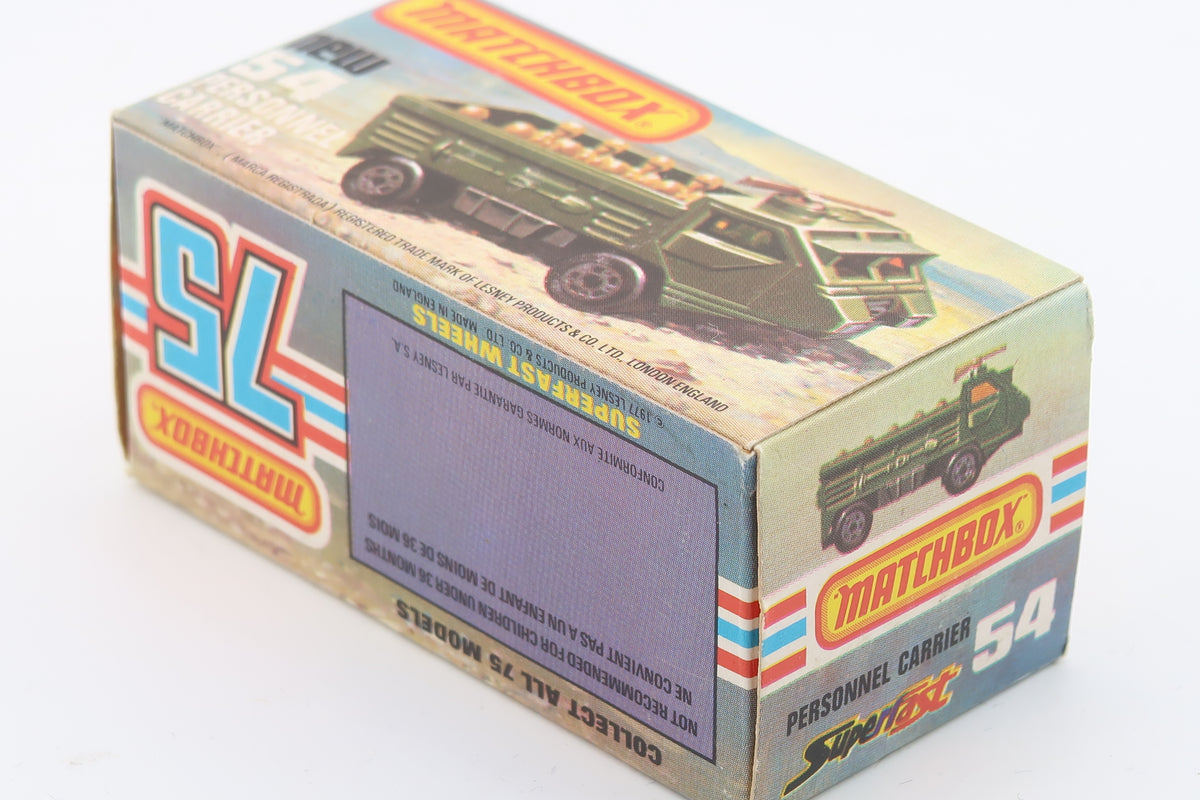 Matchbox Superfast 54 Military Carrier 1976