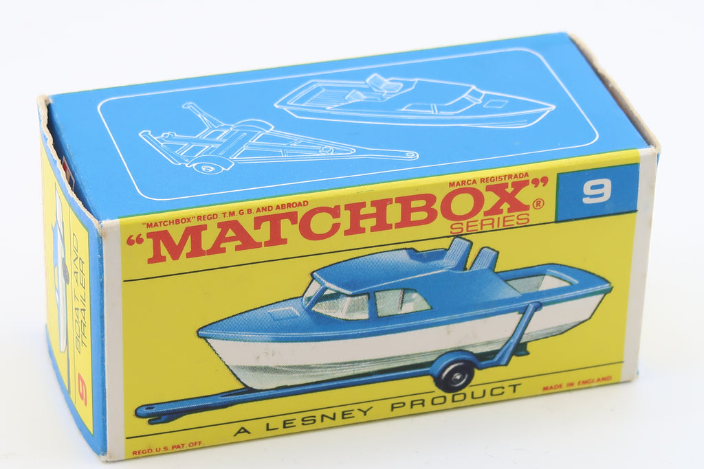 Matchbox Series 9 Boat and Trailer 1963