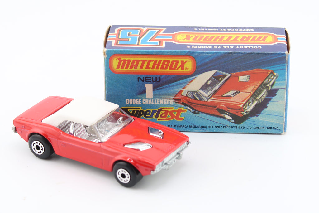MATCHBOX SUPERFAST 1 - DODGE CHALLENGER - 1:64 - OVP - 1975