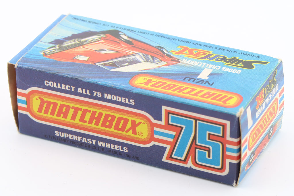 MATCHBOX SUPERFAST 1 - DODGE CHALLENGER - 1:64 - OVP - 1975