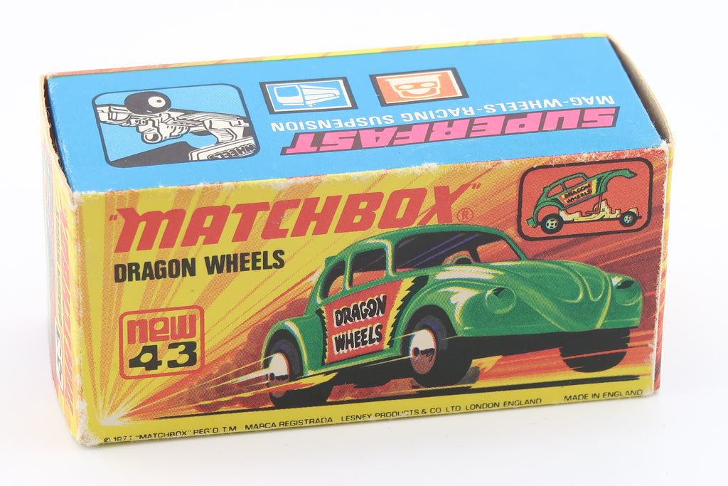Matchbox Superfast 43 Dragon Wheels VW Käfer 1972