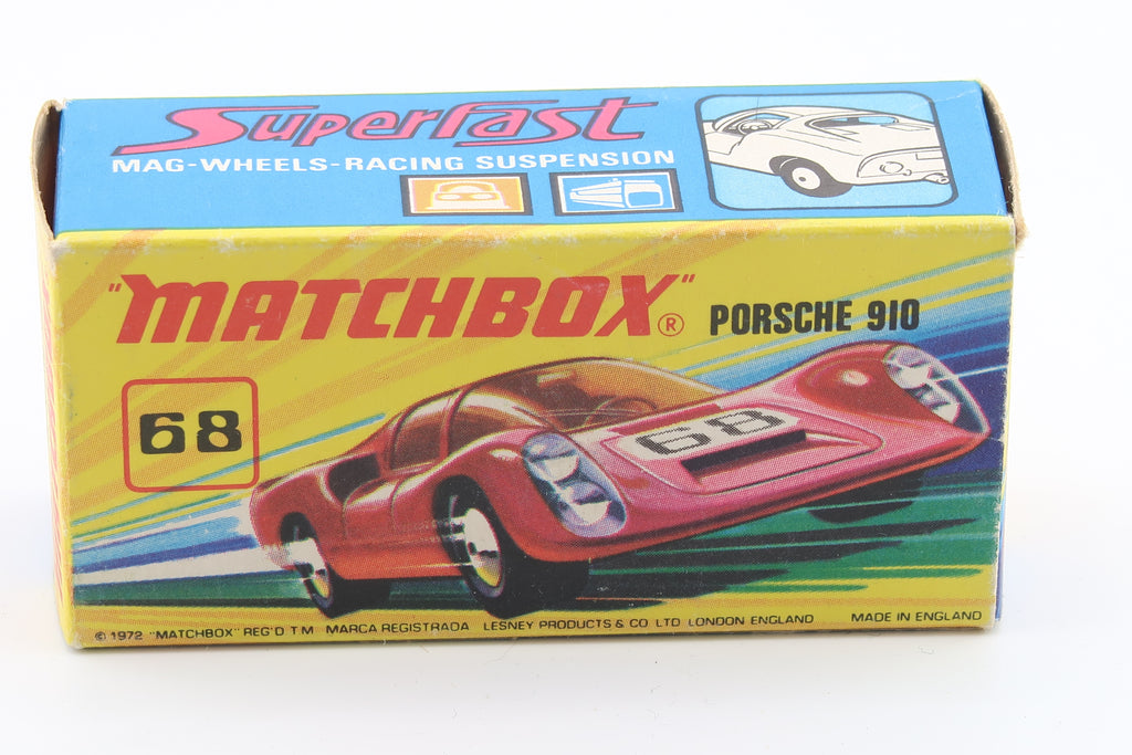 MATCHBOX SUPERFAST 68 - PORSCHE 910 - 1970 - OVP
