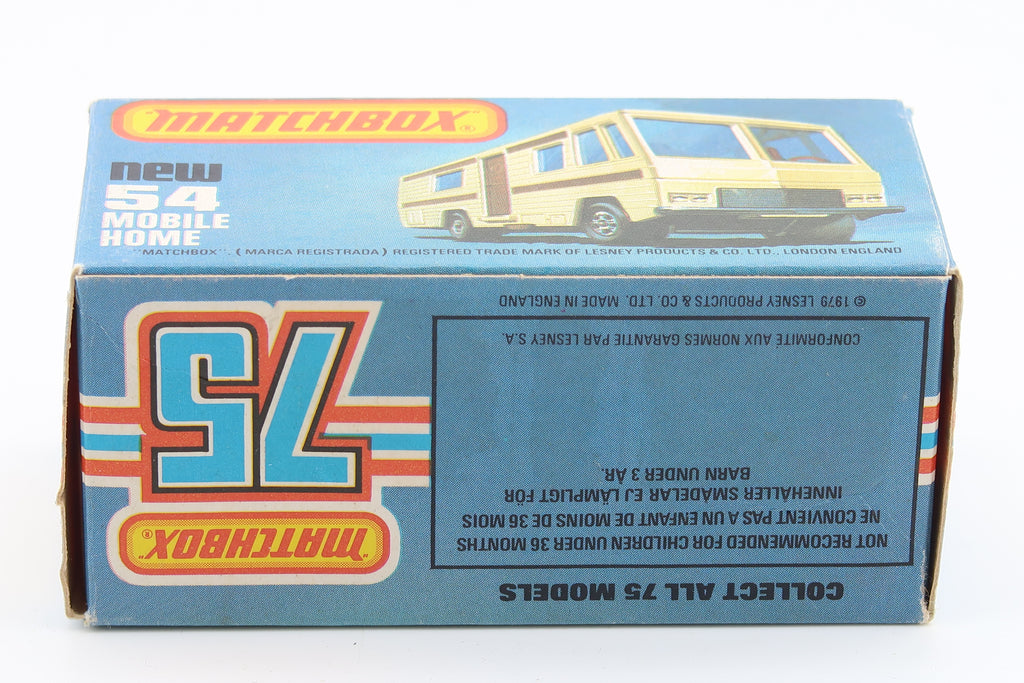 MATCHBOX NEW 54 - MOBILE HOME - 1:64 - OVP - 1980