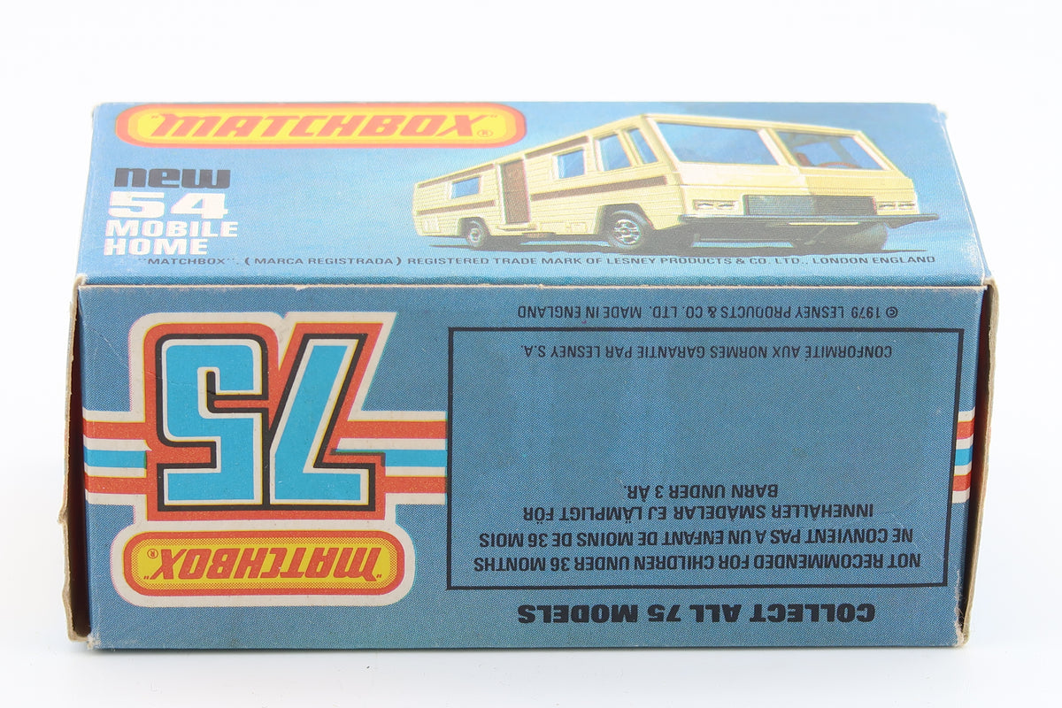 MATCHBOX NEW 54 - MOBILE HOME - 1:64 - OVP - 1980